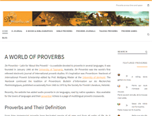 Tablet Screenshot of deproverbio.com